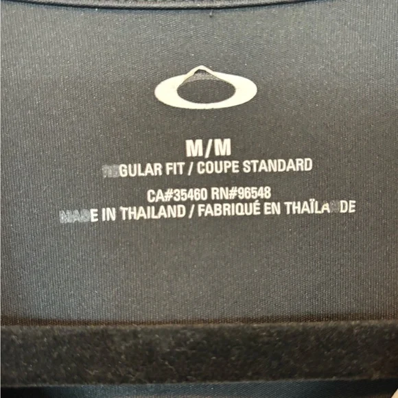 Oakley Black and Blue Men's Shirt Medium - Picture 4 of 6